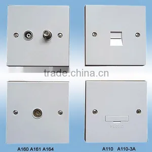 A167 A150 A160 A110 British Style Satellite Socket and TV Socket thumbnail-1