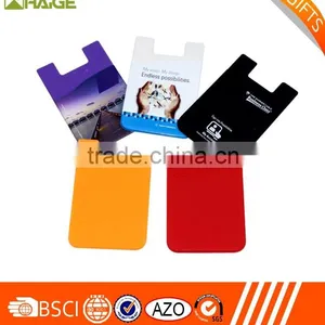 Silicone Adhesive Smart Phone Wallet, Card Holder Stick on Phone thumbnail-4