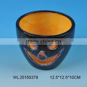 High Quality Halloween Gifth Ceramic Candle Holder thumbnail-1