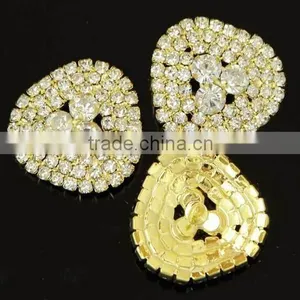 Fashional Golden Shank Rhinestone Button for Apparel RNK197J thumbnail-2