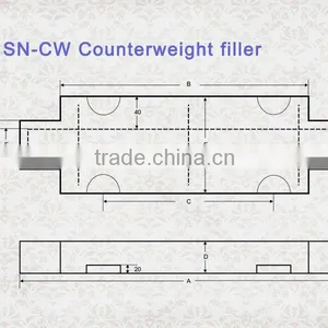 Low Price Best Quality Applicable to Passenger Lifts Elevator Counterweight thumbnail-2