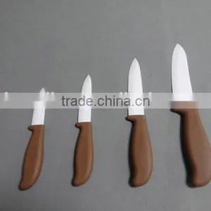 Copper Color Handle, White Blade Whole Ceramic Knife Set for Universal Kitchen Use thumbnail-1