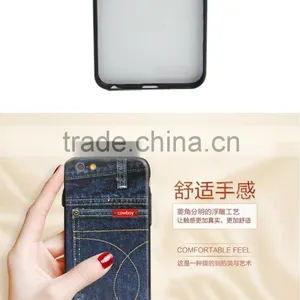 2016 Newest Mobile PhoneTPU +PC Cover Case Jeans Emboss Printing 3D UV Printing for IPhone 6 6s 6plus thumbnail-6