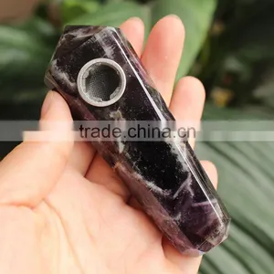Wholesale Chevron Amethyst Crystal Smoking Pipes for Healing thumbnail-3