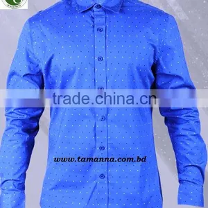 MEN'S SHIRT: MEN'S YARN DYED AND PRINTED WOVEN SHIRTS thumbnail-1