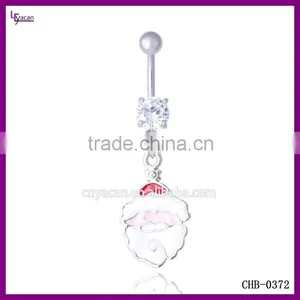 Christmas Santa Claus Belly Ring thumbnail-1