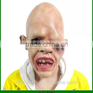 Halloween Mask Silicone 360 Full Face One Eye Without Hair Airsoft Khaki Grimace thumbnail-1