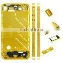 For IPhone 4 Metal Middle Plate Housing Faceplates Embossment Golden thumbnail-1