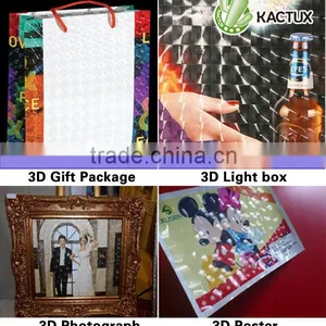 Printable 3D Cat Eyes Lamination Film/photo 3D Cold Laminatiing Film thumbnail-1