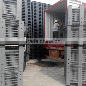 600 Litre Plastic Pallet Box, Plastic Material Pallet Container With Lid thumbnail-4