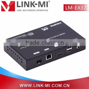 LINK-MI LM-EX37 120M 4K HDMI+USB KVM Extender Over IP/Fiber 60KM(Single Model) thumbnail-1