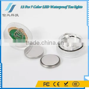 12Pcs 7 Color LED Waterproof Tea Lights Rechargeable Tealight Candle thumbnail-4