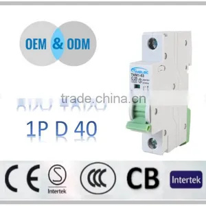 China CE IEC60898 D40 1 Pole Type d Mcb Mini Miniature Circuit Breaker thumbnail-1