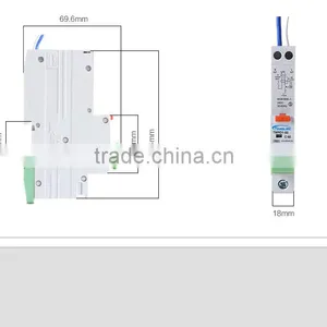 1P+N Over-voltage Protection Circuit Breaker /mini Rcbo, 6A to 50A Rcbo thumbnail-6