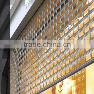 Aluminum Grille Roller Shutter Security Shop Door for Commercial Usage thumbnail-1