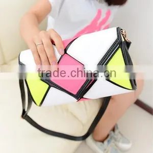 Colored Check Small Hand Bag, Single Shoulder Bag thumbnail-4