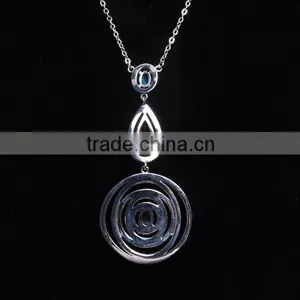 Costume Jewelry Rhodium Plated Large Size Jewelry thumbnail-2