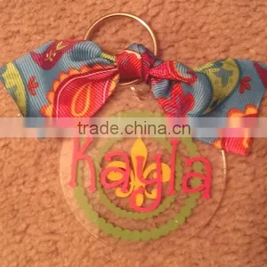 Wholesale Blank Clear Plastic Owl Laser Cut Acrylic Key Chain thumbnail-3