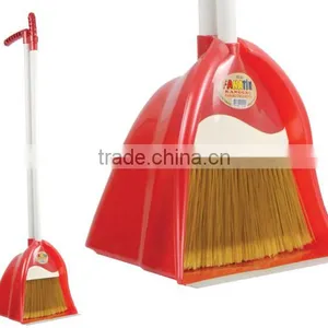 Wholesale Long Handle Folding Broom / Brush Set Big Size thumbnail-1