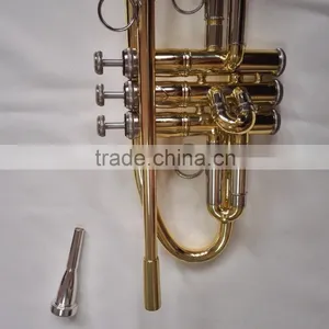 Professinal Trumpet Gold Lacquered Finish Musical Instruments thumbnail-4
