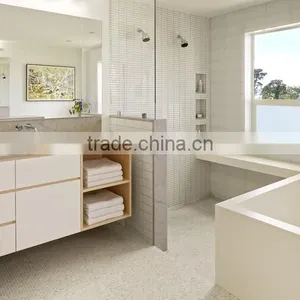 Modular European Style Melamine Bathroom Set Led Cabinet Light thumbnail-4