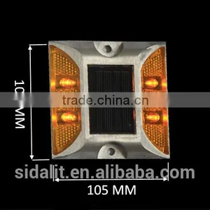 Top Selling Yellow Monocrystalline Exit&entance Solar Led Road Stud thumbnail-2