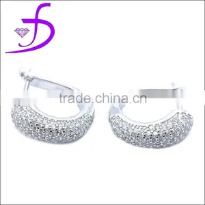High Quality 925 Sterling Silver Loop Earring thumbnail-1
