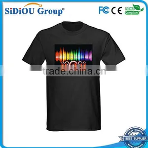Custom Sound Activated Led Flashing T-shirts thumbnail-1