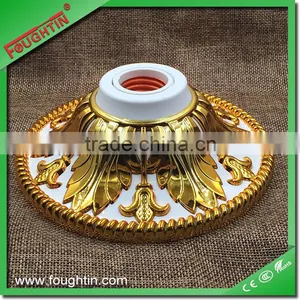 E27/B22 Golden Flower Type E27 Lamp Holder Plastic Lamp Base thumbnail-1