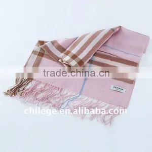 Fashion High Quality Pure Wool Checkd Men Scarves Shawls Neckwear thumbnail-1