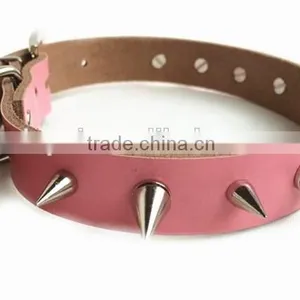 Hot Sale Cow Leather Dog Chains Dog Collar Chains Custom Metal Chain Dog Collar thumbnail-3
