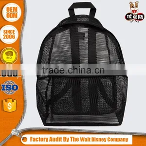 2016 Export Quality Oem Black Mesh Backpack thumbnail-1