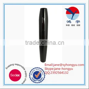 Black Color Aluminum Empty Mascara Extrusion Oval Tube With Hollow Brush thumbnail-1