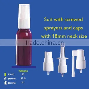 25ml Pharmaceutical PET Throat Spray Bottle, Cosmo Shape, Screw Neck thumbnail-4