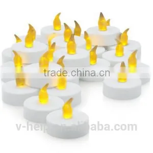Flameless LED Tea Light Candles, Realistic, Battery Powered, Unscented LED Candles, Fake Candles, Tealights thumbnail-1