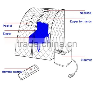 1200W 2L Capality One Person Home Portable Steam Sauna Room thumbnail-6