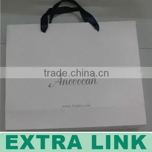 Cheap White Paper Bags With Handles,White Card Paper Bags thumbnail-1