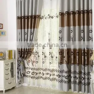 Customized Window Curtain Fabric, Jacquard Fabirc 030 Fire Retardant Blackout Fabric for Bedroom thumbnail-2