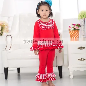 Wholesale Ruffle Fall New Baby Clothing ,kids Clothes 2015 thumbnail-4