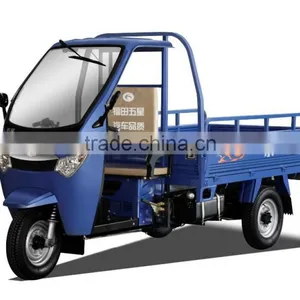 Three Wheel Motor Tricycle With Half Closed Cabin for Cargo thumbnail-1