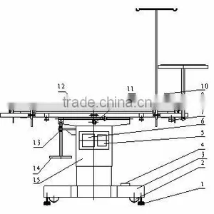 Move Easily and Fixed-lock Bolt Surgical Animal Veterinary Pet Operating Table thumbnail-2