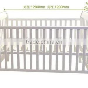 Sleigh White Wooden Foldig Baby Cot Designs thumbnail-1