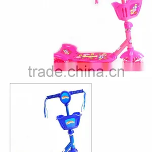 2014 NEW ARRIVAL DESIGN 3 BIG WHEELS CHILDREN SCOOTER WITH BASKET STORAGE SPACE thumbnail-1