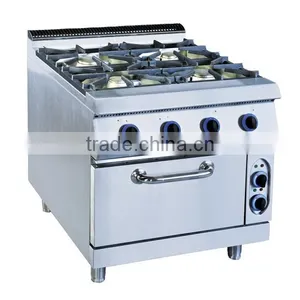 With Electric Oven 4 Burner Gas Cooker Cabinet Gas Stove thumbnail-1