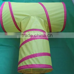 2015 New Arrive T Style Cat Tunnel Pet Toy Wholesale Candy Color Polytser Cat Tunnel thumbnail-4