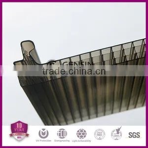 Four Wall Rectangular Structure U-lock Polycarbonate Hollow Sheets / Multi-wall pc Sheet/pc Panel thumbnail-4