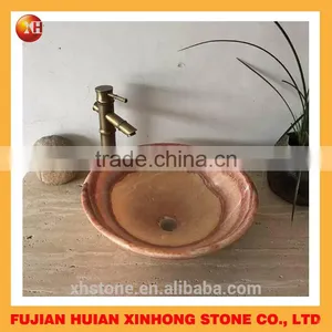 Snow White New Style Stone Wash Basin,Water Faucet and Basin thumbnail-6