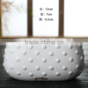 New Design Succulent Samll White Ceramic Flower Pots Wholesale thumbnail-4