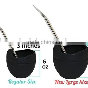 Silicone Yerba Mate Cup,Silicone Yerba Mate Gourd With Bombilla thumbnail-4