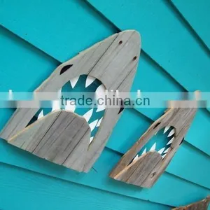Rustic Wooden Shark Wall Art thumbnail-5